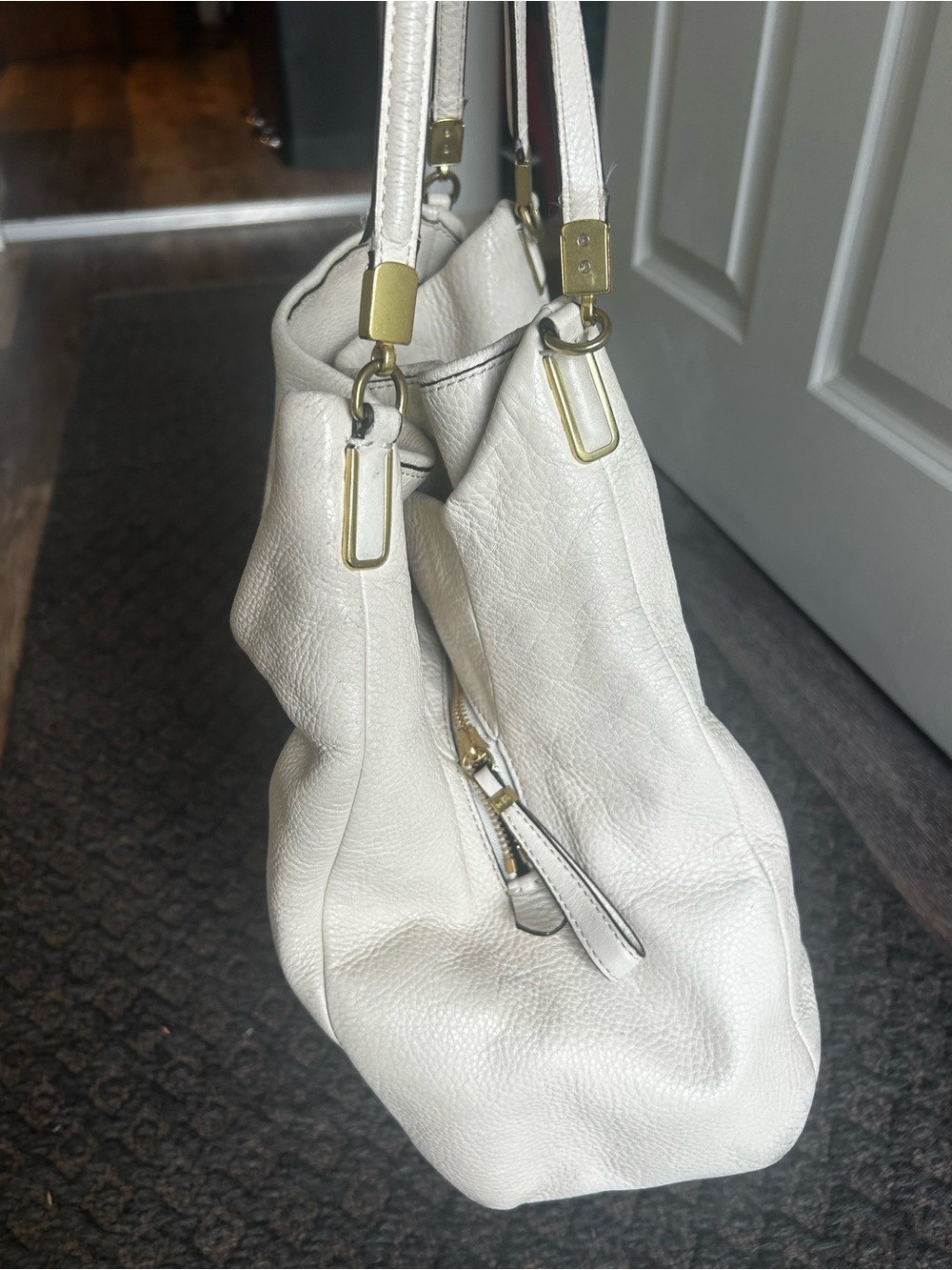 Coach Cream Pebbled Leather Hobo bag - Picture 5 of 13